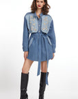 Denim Diamond Trench