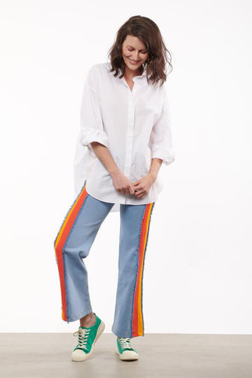 Blue Side Stripe Pant – Madison On Peddar Online